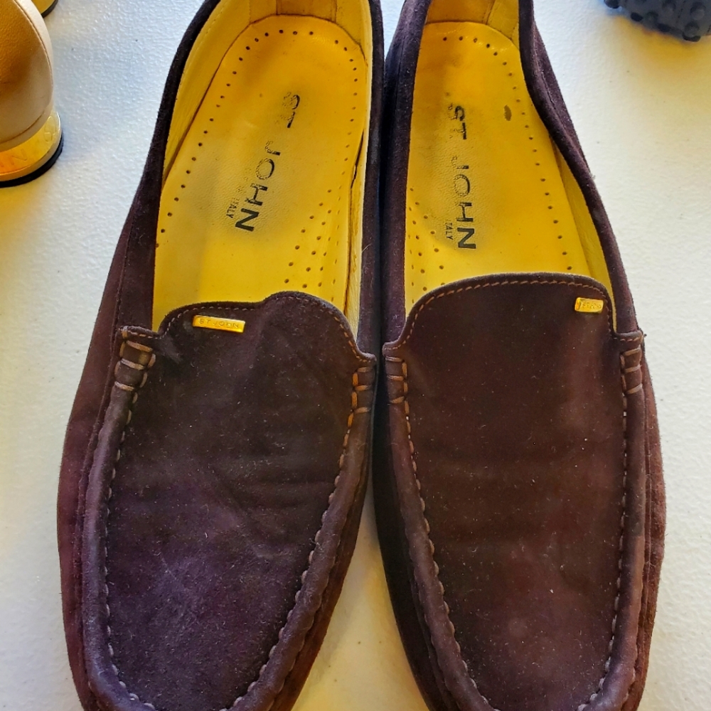 St. John Brown Suede loafers